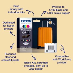High-Yield Epson 405XL Ink Cartridge - 1 pcs (C13T05H64020) - Reliable & Vivid Color Output